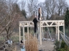 Dachstuhl für ein Pavillion in Letschin